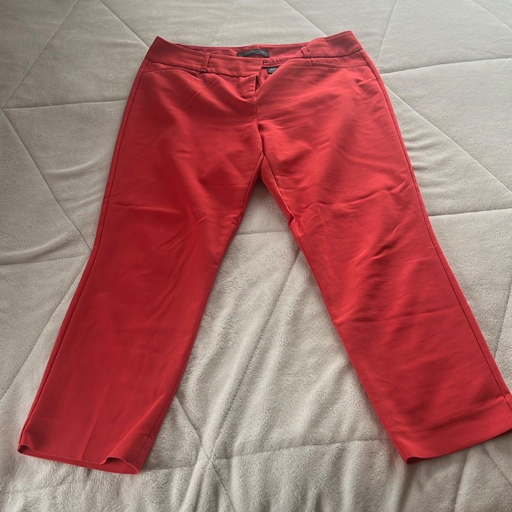 The Limited Drew fit dress pants red coral color